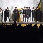 初めての中学校公演、デカイ!