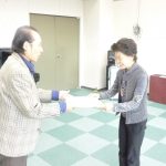 渚晴彦　時別レクチャー修了証　授与！